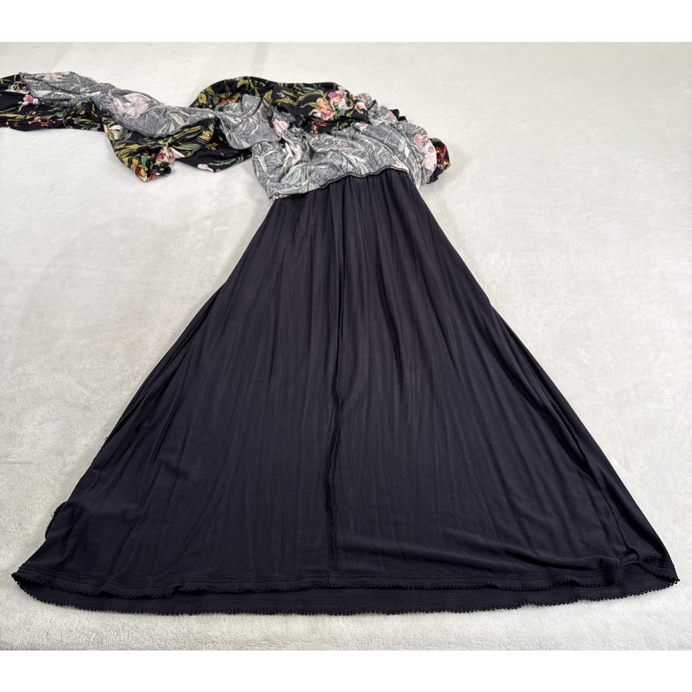 Maeve Anthropologie Gabriela Ruffled Wrap Maxi Dress Floral Print Dress Small - Picture 14 of 16